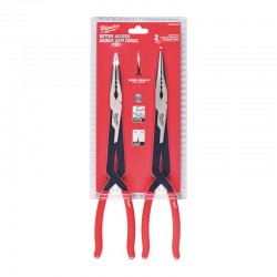Довгогубці 2 шт LONG REACH PLIER- STRAIGHT MILWAUKEE Довгогубці 2 шт LONG REACH PLIER- STRAIGHT MILWAUKEE