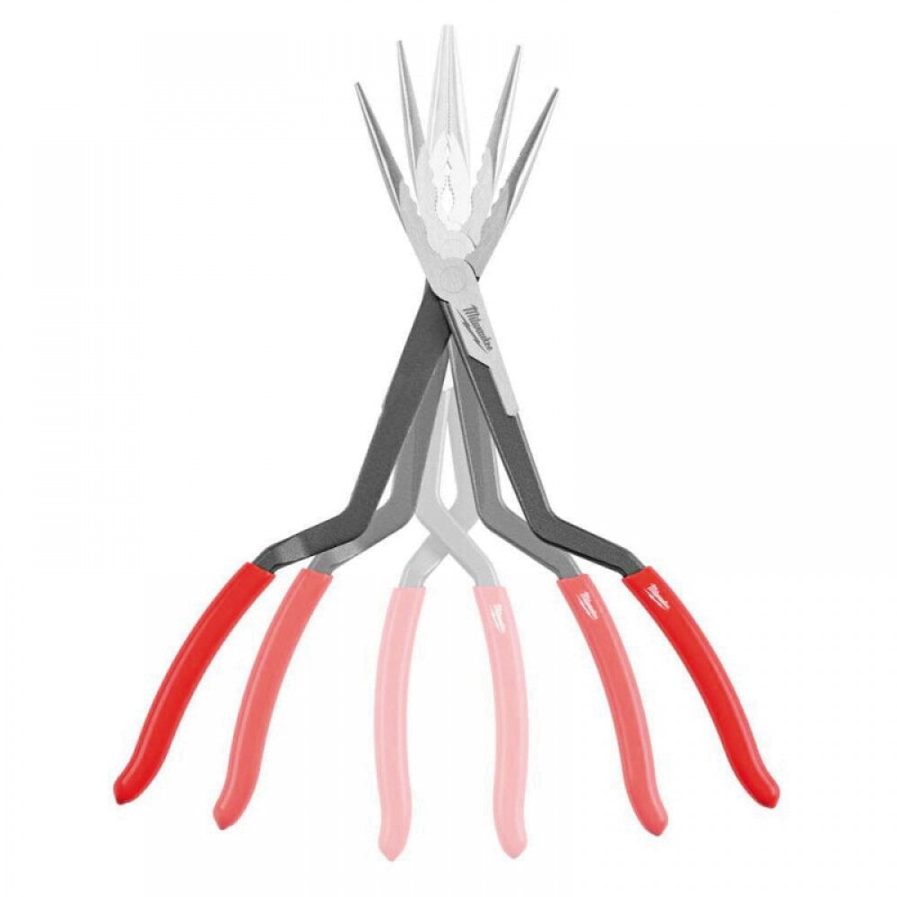 Довгогубці 2 шт LONG REACH PLIER- STRAIGHT MILWAUKEE - фото 2 Довгогубці 2 шт LONG REACH PLIER- STRAIGHT MILWAUKEE - фото 2
