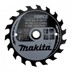 B-08137 MAKITA Пиляльний диск MAK Force по дереву 140x15.88 мм 12 зубів