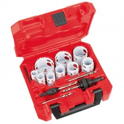 Набір коронок біметалевих Holesaw Arbor Hex 9.5/32-210mm (14шт) Набір коронок біметалевих Holesaw Arbor Hex 9.5/32-210mm (14шт)