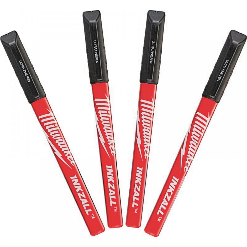 Набір маркерів Fine Tip InkZAll MILWAUKEE, чорний, (4шт) - фото 1 Набір маркерів Fine Tip InkZAll MILWAUKEE, чорний, (4шт) - фото 1