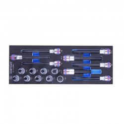 Набір торцевих біт 1/2\" 17 одиниць Набір торцевих біт 1/2\" 17 одиниць