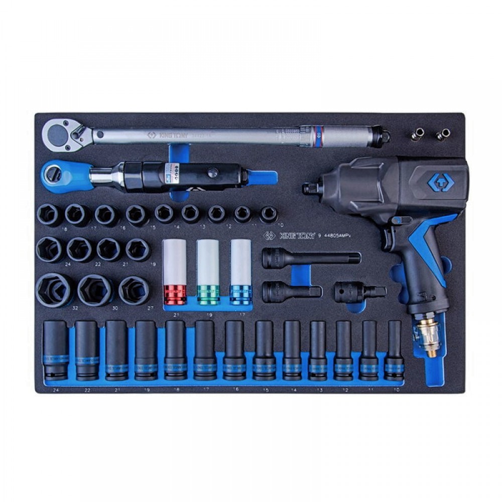 Набір ударного інструменту 41 одиниць з гайковертом 33411-050 - фото 1 Набір ударного інструменту 41 одиниць з гайковертом 33411-050 - фото 1