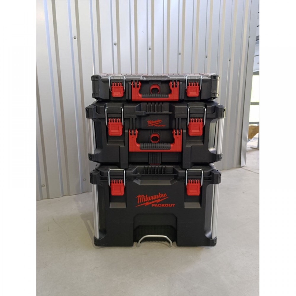 Візок на коліщатах з ящиками для інструментів MILWAUKEE PACKOUT 4932499041 - фото 1 Візок на коліщатах з ящиками для інструментів MILWAUKEE PACKOUT 4932499041 - фото 1