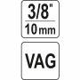 Насадка для регулювання фаз розпод. вала YATO у авто VAG з квадратом- 3/8" - фото 5