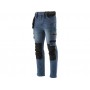 Штани робочі джинс стрейч YATO розмір L/XL- 98-106 см, ріст- 180-188см, тем-сині, 17 кишень, 71% бав - фото 10