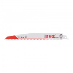 Полотно для шабельної пили AX FANG TIP MILWAUKEE, 230мм/ крок зуба 5,0мм, (5шт), (деревина з цвяхами