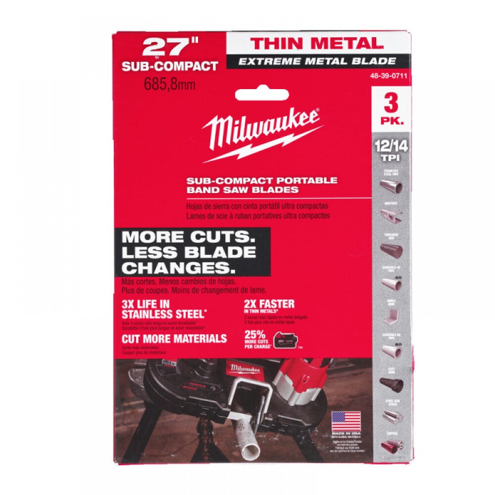 Полотно для стрічкових пил Premium Bi-Metal MILWAUKEE, 687,57х2,1/1,8мм, (4-8мм), (3шт) Полотно для стрічкових пил Premium Bi-Metal MILWAUKEE, 687,57х2,1/1,8мм, (4-8мм), (3шт)