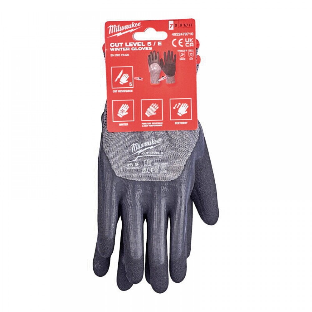 Рукавиці MILWAUKEE з опором порізам 5 рівня, 8/M - фото 1 Рукавиці MILWAUKEE з опором порізам 5 рівня, 8/M - фото 1
