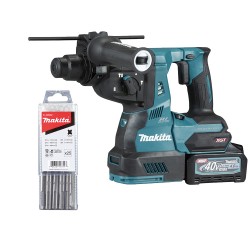 Набір акумуляторний перфоратор XGT 40 V MAX HR003GM201 + набір бурів SDS-Plus, 25 шт Makita D-40602 Набір акумуляторний перфоратор XGT 40 V MAX HR003GM201 + набір бурів SDS-Plus, 25 шт Makita D-40602