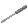 Свердло по склу і кераміці STHOR 4 x 60 мм HEX-1/4" YG6X