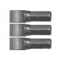 Насадка викруткова STHOR шліц SL8 x 25 мм HEX 1/4" Cr-V 3 шт