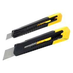 Ножі STANLEY з відломним лезом 9 і 18 мм 2 шт Ножі STANLEY з відломним лезом 9 і 18 мм 2 шт