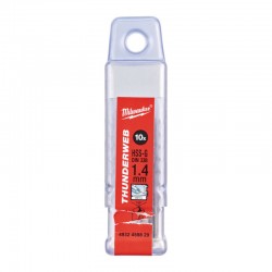 Свердло по металу THUNDERWEB HSS-G MILWAUKEE DIN338, O1,4х40мм (10шт), пластикова коробка