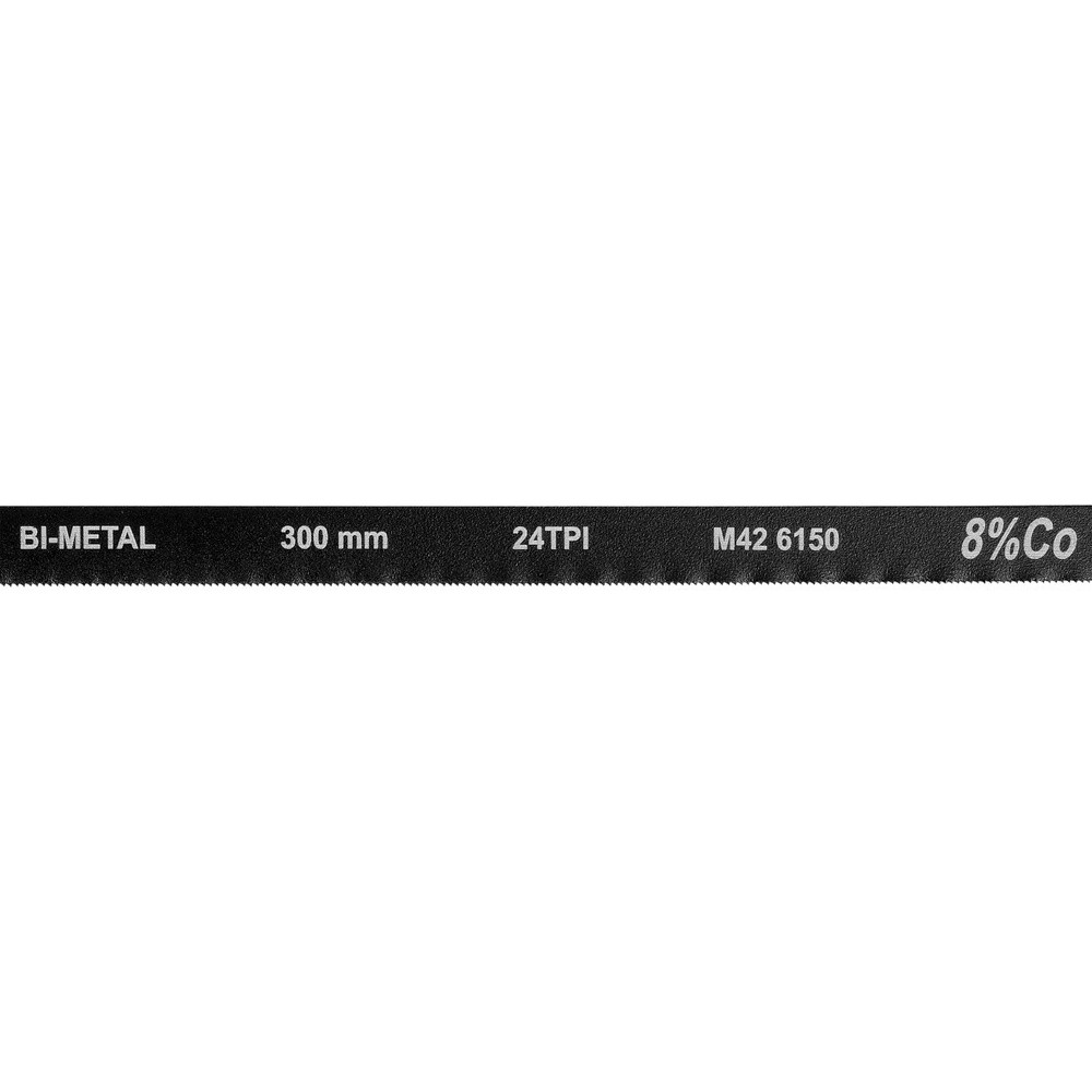 Полотно різальне по металу BI-метал VOREL M42+CrV6150+Co8%, 300х12,6х0,65 мм, 24 зуби/1", паков. 2шт - фото 1