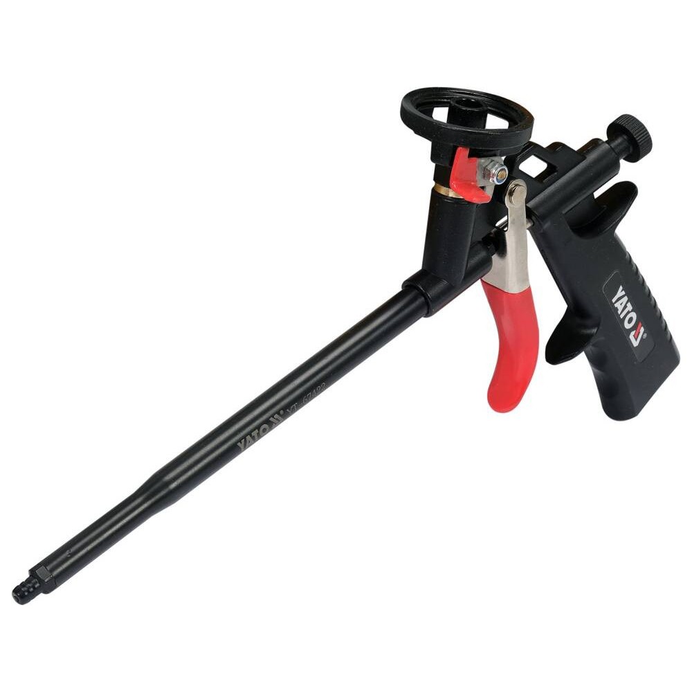 Пістолет для нанесення монтажної піни YATO: L=320/225мм, алюмін/сталев. корпус, регуляція подачі[20] - фото 1