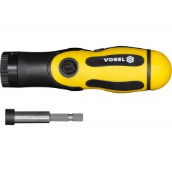 Тримач для байонетних пильних полотен і насадок VOREL, l= 150 мм з полотнами і бітами, наб. 18 ел Тримач для байонетних пильних полотен і насадок VOREL, l= 150 мм з полотнами і бітами, наб. 18 ел