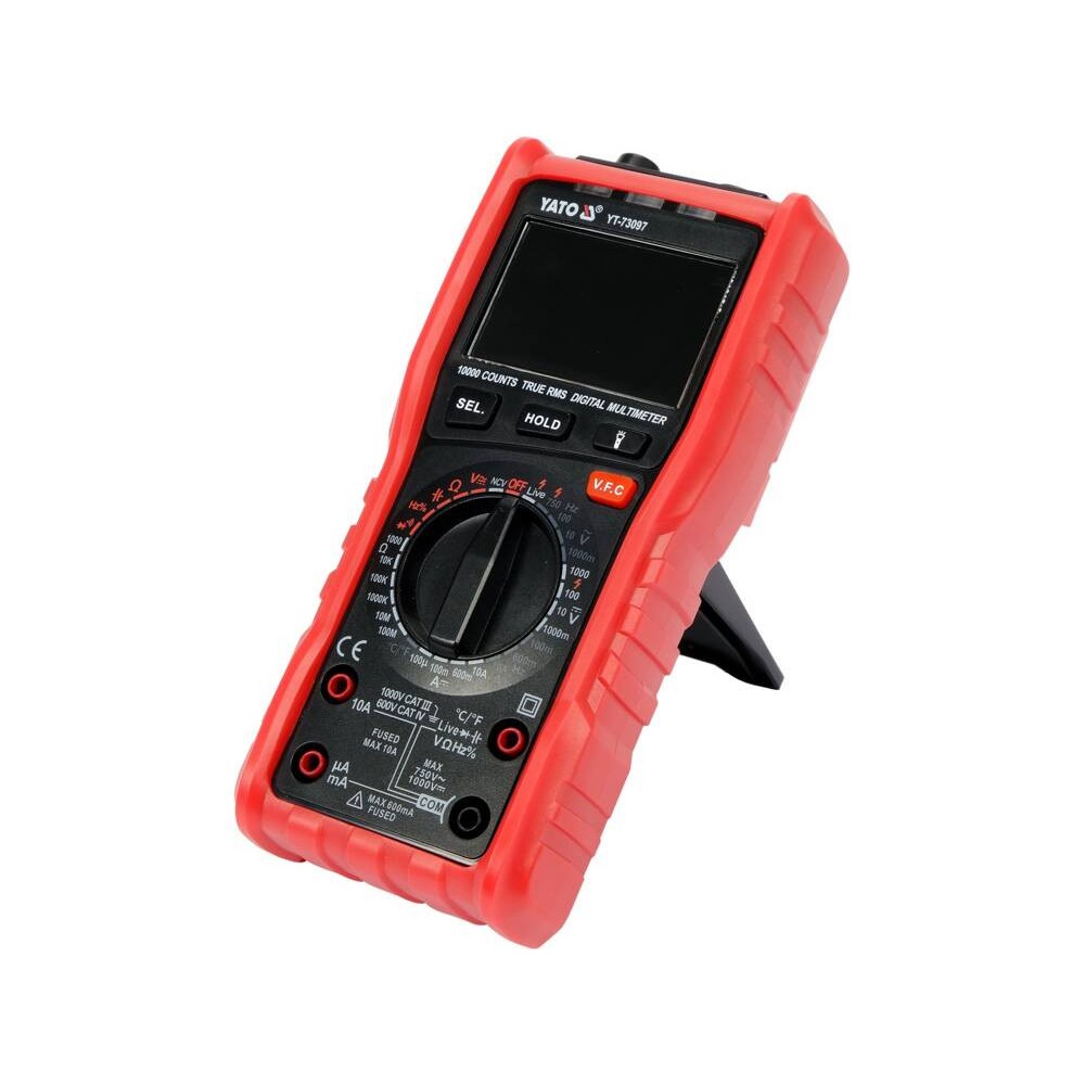Мультиметр TRUE RMS Z електричних параметрів YATO з LCD-цифровим діапазоном 9999 [30] - фото 1