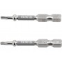 Насадка викруткова YATO; "TORX" T10 х 50 мм. шпиндель 6-гран- 1/4", покрита нікелем, 2 шт.[10]