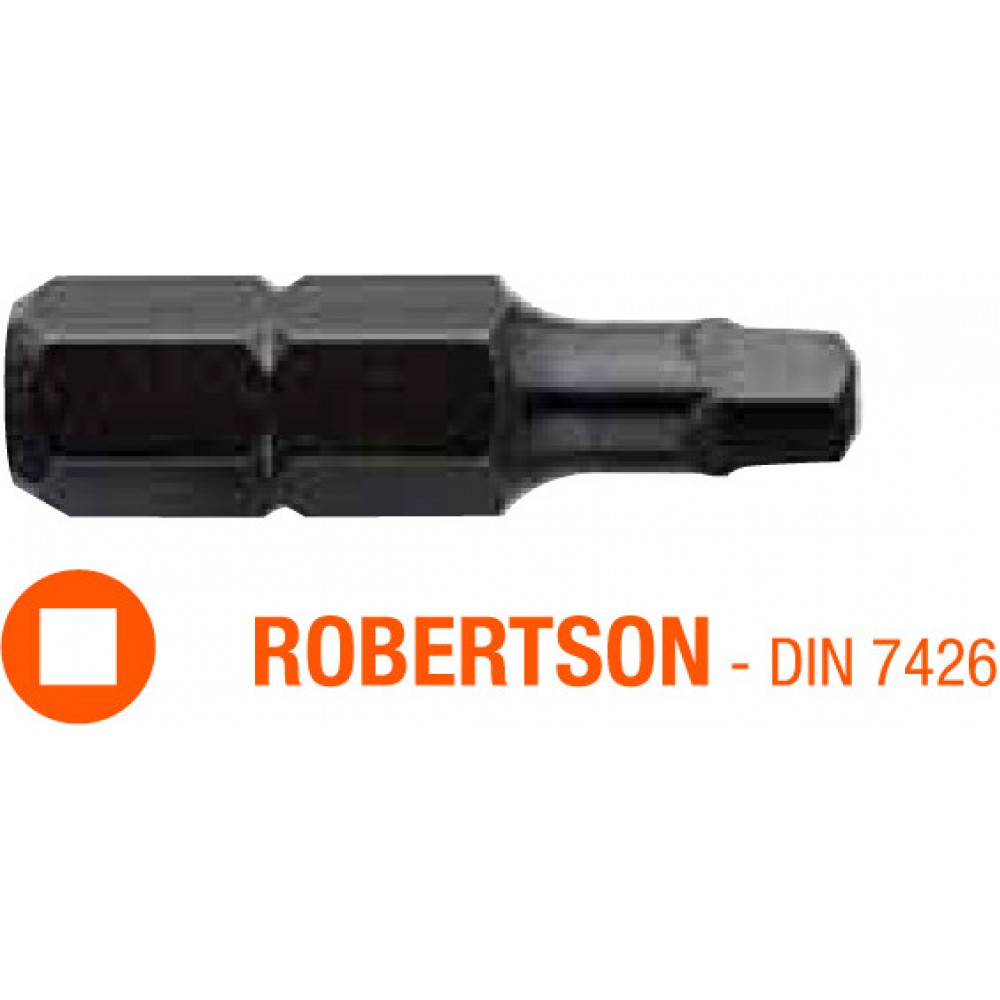 Насадка викруткова INDUSTRY USH ROBERTSON R3 x 25 мм 5 шт