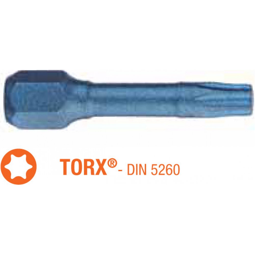 Насадка викруткова ударна BLUE SHOCK USH Torx T20 x TORSION 30 мм 5 шт
