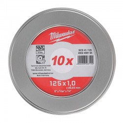 Диск відрізний SCS 41/125x1 PRO+ (10 шт) в металевому боксі Диск відрізний SCS 41/125x1 PRO+ (10 шт) в металевому боксі