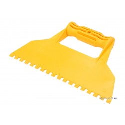 Шпатель для сумішей і клея пластиковий VOREL 225 мм зуб 6 х 6 мм Шпатель для сумішей і клея пластиковий VOREL 225 мм зуб 6 х 6 мм