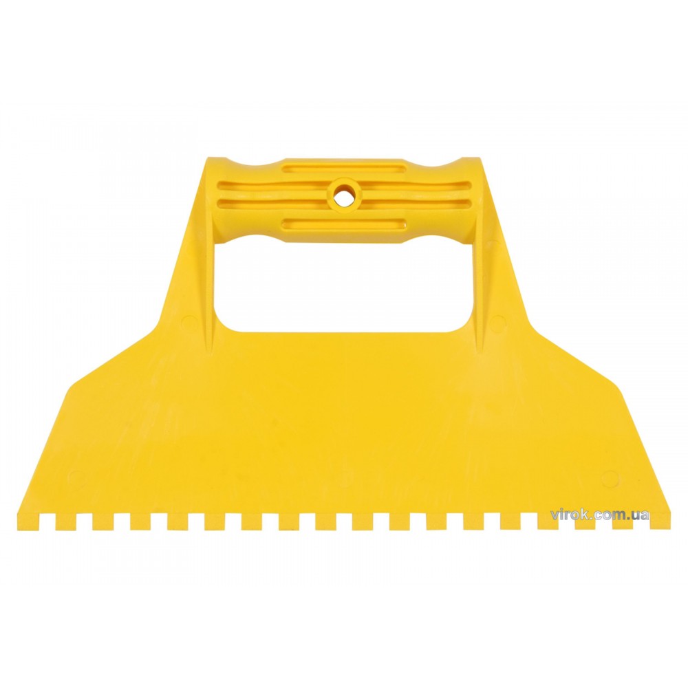 Шпатель для сумішей і клея пластиковий VOREL 225 мм зуб 6 х 6 мм - фото 1 Шпатель для сумішей і клея пластиковий VOREL 225 мм зуб 6 х 6 мм - фото 1