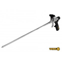 Пістолет для нанесення монтажної піни з подовженим соплом VOREL 500 мм алюмінієвий Пістолет для нанесення монтажної піни з подовженим соплом VOREL 500 мм алюмінієвий
