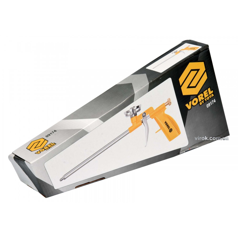 Пістолет для монтажної піни VOREL з аплікатором 300 мм - фото 2 Пістолет для монтажної піни VOREL з аплікатором 300 мм - фото 2