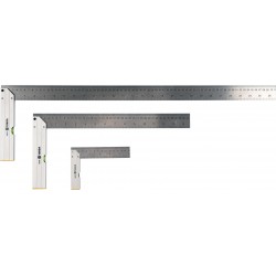 Кутники з рівнем VOREL 150/400/700 мм, метрична і дюймова шкали, алюміній+сталь, 3 шт. Кутники з рівнем VOREL 150/400/700 мм, метрична і дюймова шкали, алюміній+сталь, 3 шт.