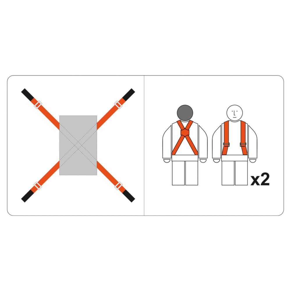 Ремені для перенесення меблів VOREL 2- для спини 2- для регулювання висоти 5 x 280 см 4 шт - фото 5 Ремені для перенесення меблів VOREL 2- для спини 2- для регулювання висоти 5 x 280 см 4 шт - фото 5