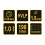 Пульверизатор VOREL HVLP 1.8 мм з нижнім бачком 1 л 3-4 бар - фото 3 Пульверизатор VOREL HVLP 1.8 мм з нижнім бачком 1 л 3-4 бар - фото 3