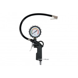 Пістолет пневматичний VOREL для накачування шин з манометром Пістолет пневматичний VOREL для накачування шин з манометром