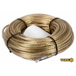 Трос сталевий з наконечниками для пломб VOREL Ø6 мм x 34 м