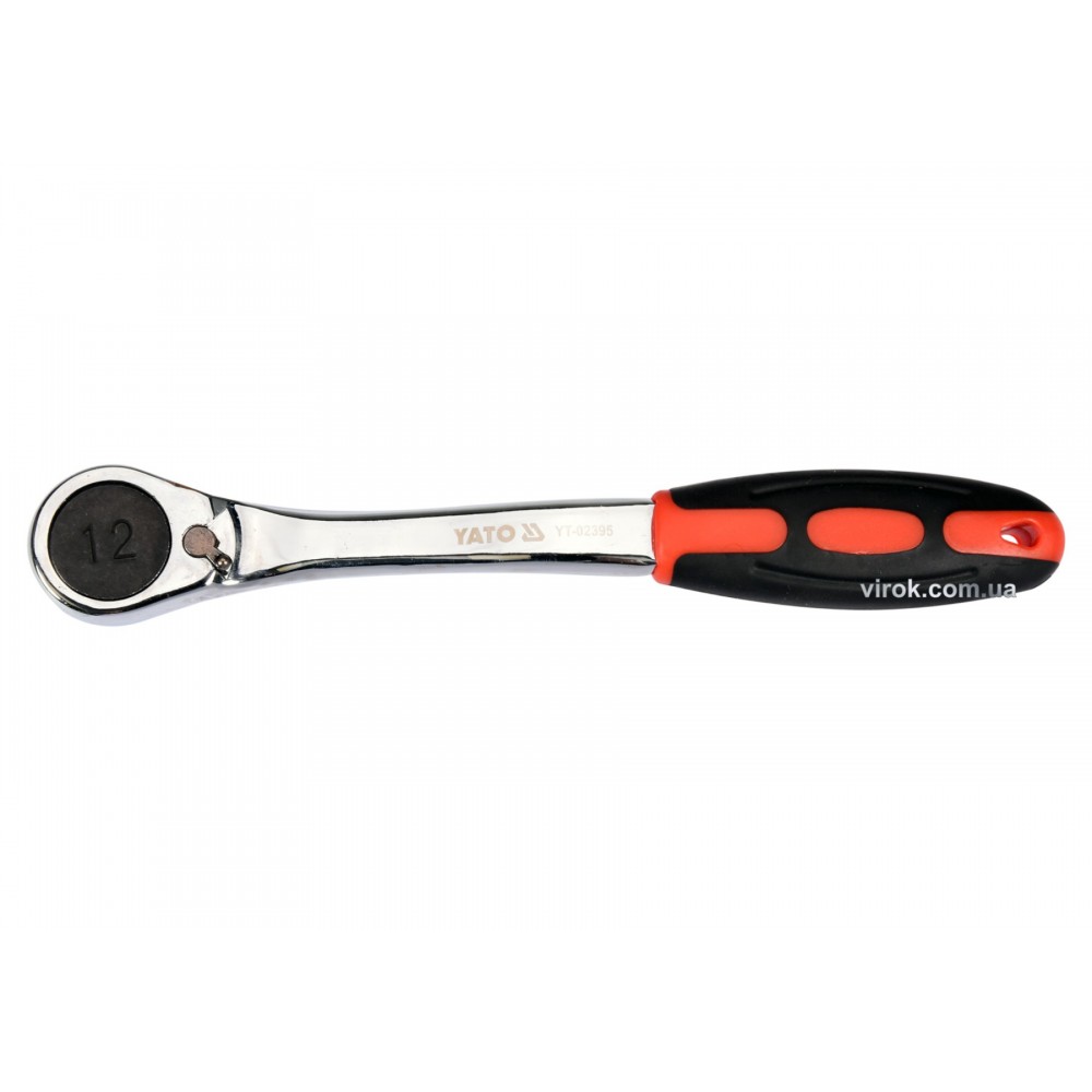 Тріщатка шестигранна вигнута YATO HEX12 HRC 42-48 CrV - фото 1 Тріщатка шестигранна вигнута YATO HEX12 HRC 42-48 CrV - фото 1