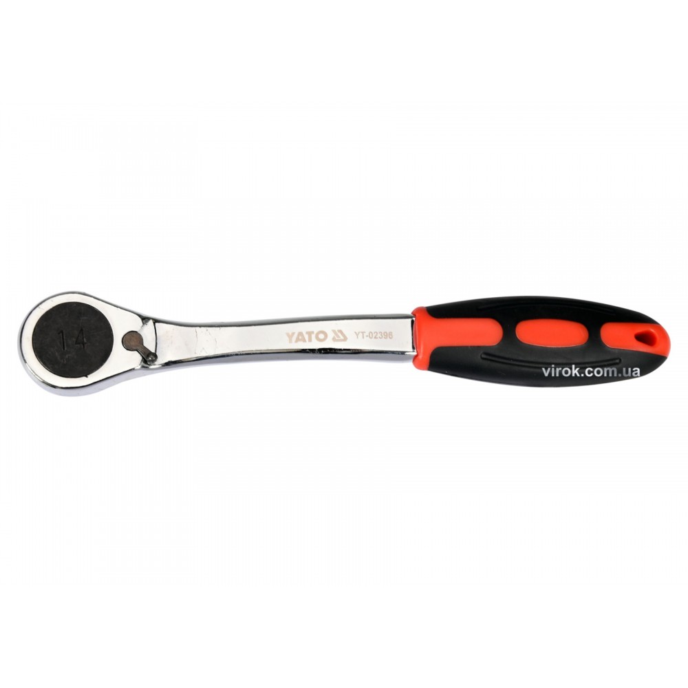 Тріщатка шестигранна вигнута YATO HEX14 HRC 42-48 CrV - фото 1 Тріщатка шестигранна вигнута YATO HEX14 HRC 42-48 CrV - фото 1