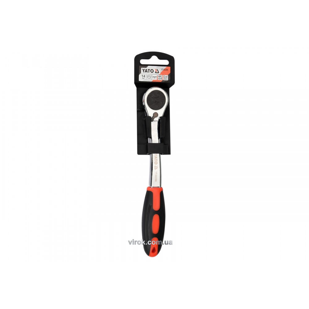 Тріщатка шестигранна вигнута YATO HEX14 HRC 42-48 CrV - фото 4 Тріщатка шестигранна вигнута YATO HEX14 HRC 42-48 CrV - фото 4