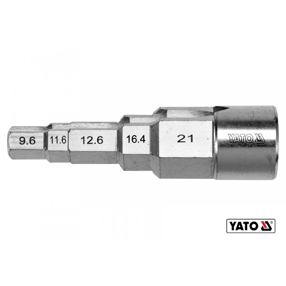 Ключ ступеневий YATO 1/2" до головок 3/8" 29/68" 1/2" 21/32" 27/32" Cr-V - фото 1 Ключ ступеневий YATO 1/2" до головок 3/8" 29/68" 1/2" 21/32" 27/32" Cr-V - фото 1