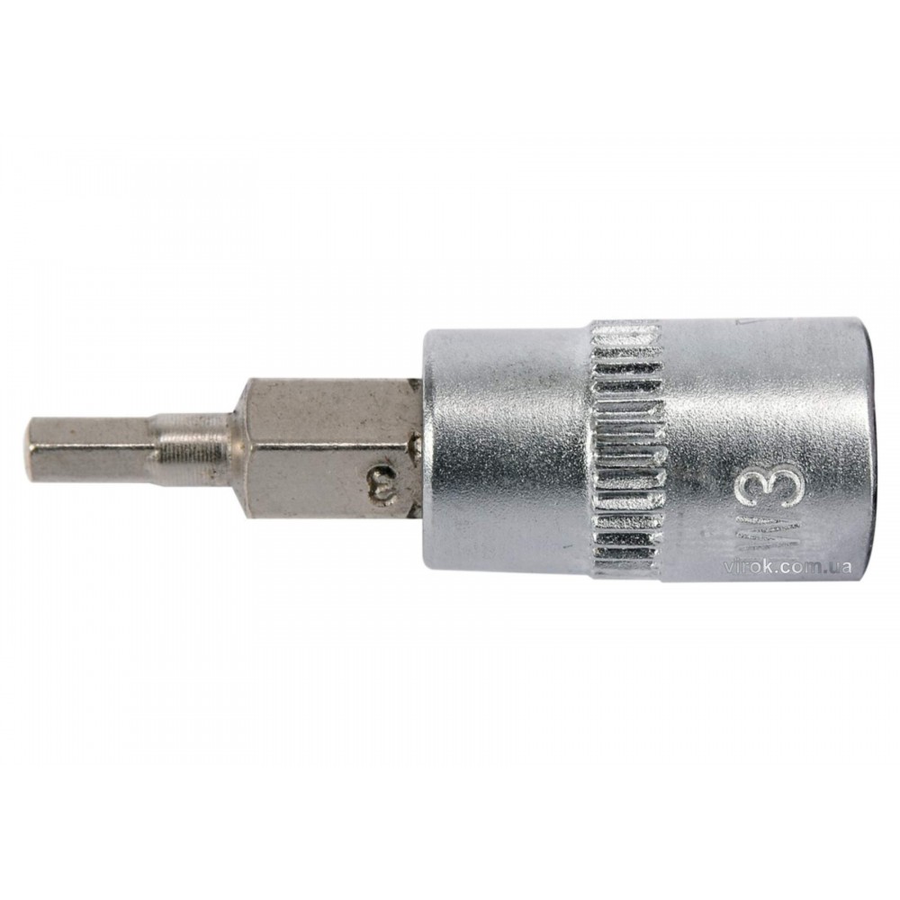 Головка торцева з викрутковою насадкою HEX YATO 1/4" H3 x 37 мм - фото 1 Головка торцева з викрутковою насадкою HEX YATO 1/4" H3 x 37 мм - фото 1