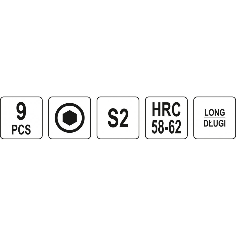 Ключі шестигранні Г-подібні 2-сторонні YATO М1.5-10 мм - фото 4 Ключі шестигранні Г-подібні 2-сторонні YATO М1.5-10 мм - фото 4