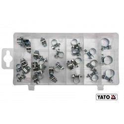 Хомути металеві YATO 6-16 мм 30 шт