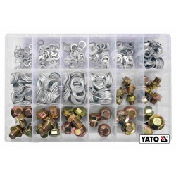 Шайби Ø6-20 мм і заглушки М10-М20 алюмінієві YATO 534 шт