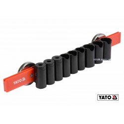 Рейка пластикова з магнітним кріпленням для 9 інструментів YATO 350 х 50 х 40 мм Рейка пластикова з магнітним кріпленням для 9 інструментів YATO 350 х 50 х 40 мм