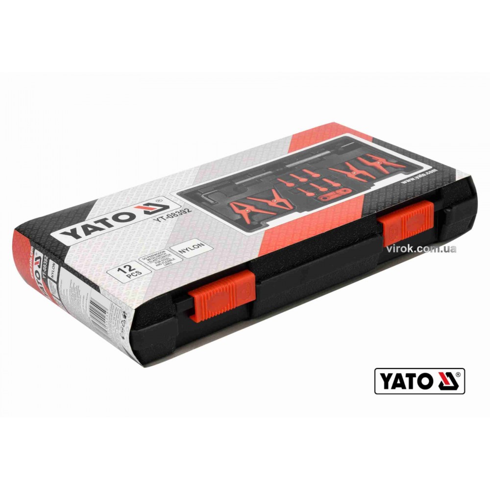 Затискачі для металевих і гнучких проводів YATO 12 шт + кейс - фото 2 Затискачі для металевих і гнучких проводів YATO 12 шт + кейс - фото 2