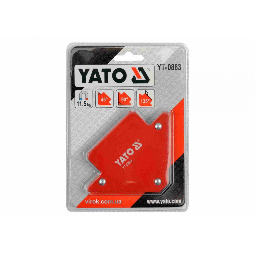 Струбцина магнітна для зварювання YATO 82 х 120 х 13 мм 11.5 кг - фото 2 Струбцина магнітна для зварювання YATO 82 х 120 х 13 мм 11.5 кг - фото 2