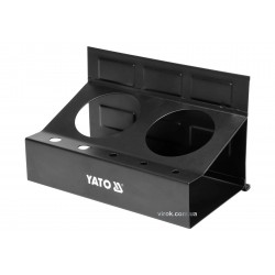 Полиця магнітна YATO з 2 велими і 5 малими отворами 215 x 120 x 130 мм Полиця магнітна YATO з 2 велими і 5 малими отворами 215 x 120 x 130 мм