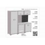 Панель перфорована для інструментів YATO 5 гачків 660 x 700 x 20 мм - фото 3