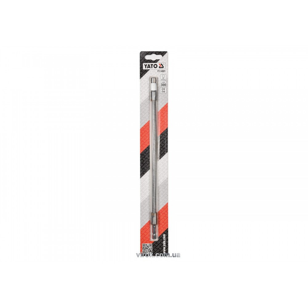 Гнучкий тримач для викруткових насадок YATO HEX - 1/4" 300 мм - фото 4 Гнучкий тримач для викруткових насадок YATO HEX - 1/4" 300 мм - фото 4
