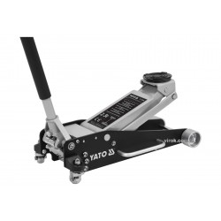 Домкрат гідравлічний підкатний алюмінієвий низькопрофільний легкий YATO 2.5 т 100-465 мм